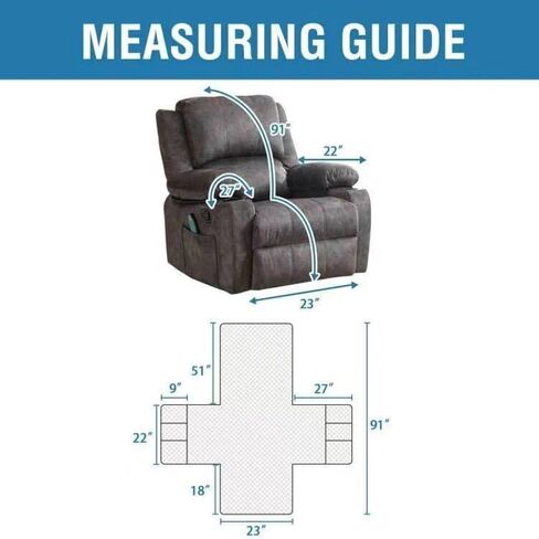 100% Waterproof Power Lift Recliner Cover with Side Pocket Electric Lift Recliner Slipcovers Fitted Standard Large Power Lift Recliner Non Slip Recliner Slipcovers for Elderly (Black) in Saudi Arabia