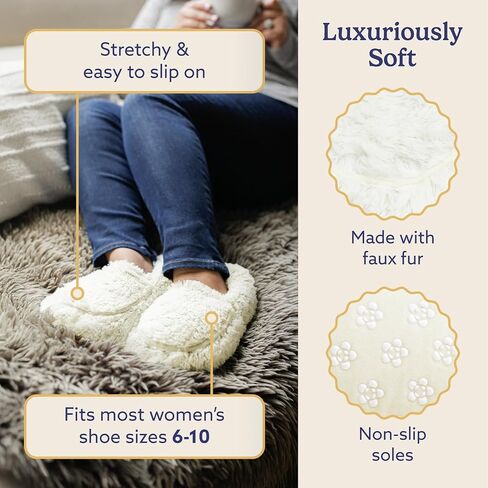 Intelex Fully Microwavable Luxury Cozy Slippers Snowy in Saudi Arabia