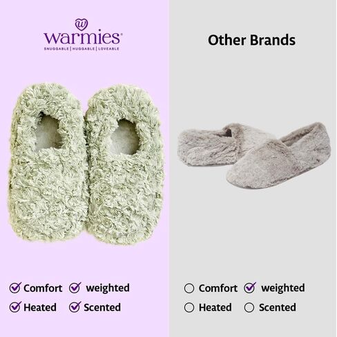 Intelex Fully Microwavable Luxury Cozy Slippers Snowy in Kuwait