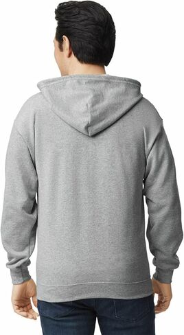 Gildan mens Fleece Zip Hooded Sweatshirt, Style G18600 Shirt, Sport Grey, XX-Large US in Saudi Arabia