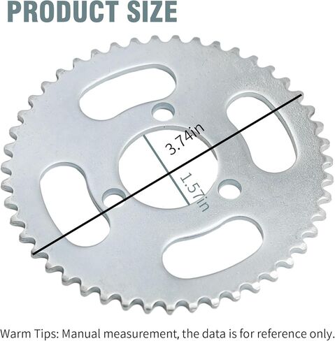 MDEOOSKY 25H SPROCKET 47T 3 HOLES SCROUTER ELECTRY SCOOTER REAP SPROCKET in Kuwait