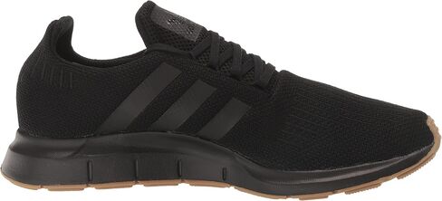 adidas Originals Men's Swift Running Shoe, Black/Black/Gum, 9 in Saudi Arabia