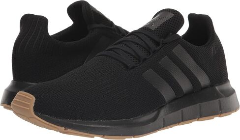 adidas Originals Men's Swift Running Shoe, Black/Black/Gum, 9 in Saudi Arabia