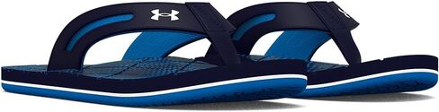 Under Armour Men's Marathon Key V Slide Sandal, Midnight Navy Blue (400)/White, 15 in Saudi Arabia
