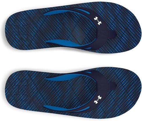 Under Armour Men's Marathon Key V Slide Sandal, Midnight Navy Blue (400)/White, 15 in Saudi Arabia