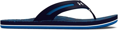Under Armour Men's Marathon Key V Slide Sandal, Midnight Navy Blue (400)/White, 15 in Saudi Arabia