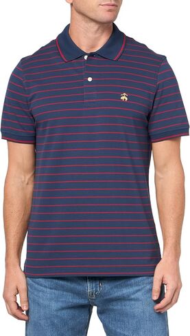 Brooks Brothers Men Cotton Pique Stretch Logo Shirt Shirt Shirt Shirt in Kuwait
