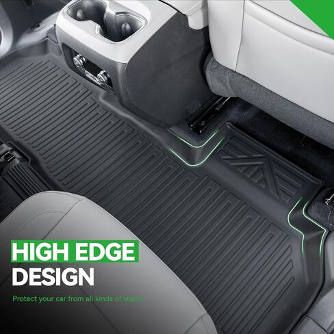 Floor Mats & Cargo Liner & 3rd Row Backrest Mat for 2024 2025 GMC Acadia 7 Seats, Door Sill Protectors, All Weather TPE Mats Set Including Floor Liners, Trunk Mat & 2nd Layer Mat Accessories in Kuwait