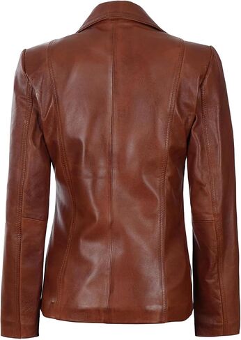 Blingsoul Leather Blazer Jacket Women - معاطف جلدية للنساء in Saudi Arabia