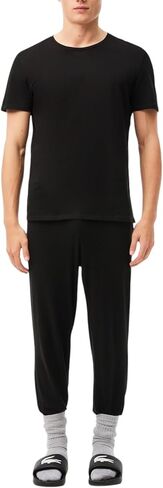 Lacoste Men's 100% Cotton Regular Fit Crew Neck Undershirt, 3-Pack in Kuwait