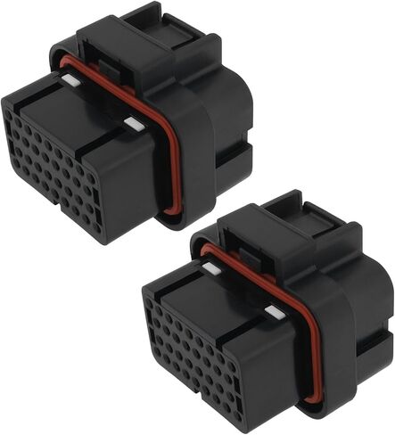 2Pcs 34 Pin 3-Slots AMP Automotive Waterproof Female Plug Plastic Cable Connector Housing for Most Car Models in Saudi Arabia