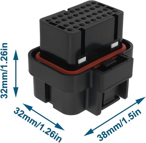 2Pcs 34 Pin 3-Slots AMP Automotive Waterproof Female Plug Plastic Cable Connector Housing for Most Car Models in Saudi Arabia