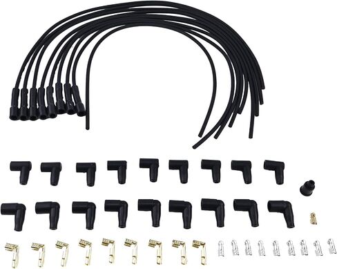 50055 Spark Plug Wires 8mm Compatible with Taylor Street Thunder Straight Universal V8 8mm in Saudi Arabia