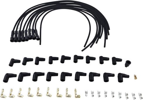 50055 Spark Plug Wires 8mm Compatible with Taylor Street Thunder Straight Universal V8 8mm in Saudi Arabia