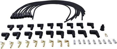 50055 Spark Plug Wires 8mm Compatible with Taylor Street Thunder Straight Universal V8 8mm in Saudi Arabia