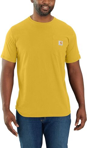 Carhartt Men's 104616 Force Relaxed Fit Midweight Short Sleeve Pocket T-Shirt - Large - Succulent Heather in Saudi Arabia