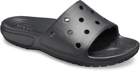 Crocs Unisex Classic Slide Sandals, Black, 12 Men/14 Women in Saudi Arabia