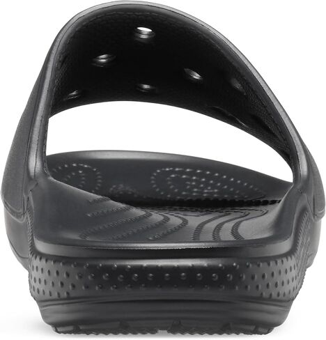 Crocs Unisex Classic Slide Sandals, Black, 12 Men/14 Women in Saudi Arabia