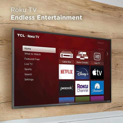 تلفزيون تي سي ال 40 بوصة فئة 3-Series Full HD 1080p LED Smart Roku - 40S355 in Saudi Arabia