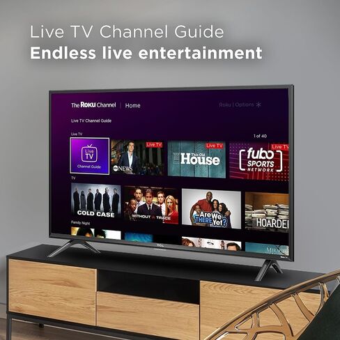 تلفزيون تي سي ال 40 بوصة فئة 3-Series Full HD 1080p LED Smart Roku - 40S355 in Saudi Arabia