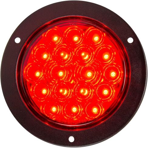 GG Grand General 75895 4 inches Fleet Red/Red 18 LED Black Flange Light, 3 Pin Plug in Saudi Arabia