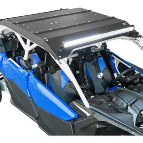 KEMIMOTO X3 Max Aluminum Roof with LED Light Bar & Mount Brackets w/Rocker Switch Wiring Kit Flat Roof Compatible with Can Am Maverick X3 Max 2017-2025 All Models