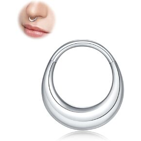 Xpircn Septum Rings 16G Titanium Nose Rings Cartilage Tragus Helix Daith Hoop Earring