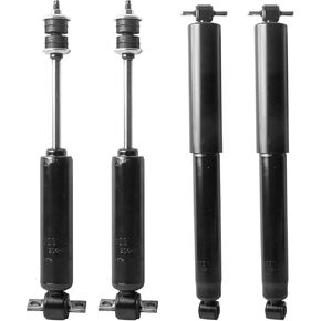 MostPlus 4pcs الدعامات الخلفية الأمامية امتصاص الصدمات 344040 344041 متوافق مع 1998-2005 Chevy Blazer/متوافق مع 1994-2003 ل Chevy S10/GMC Sonoma مجموعة كاملة الادعاءات كاملة