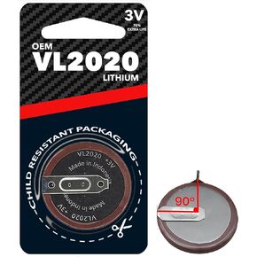 استبدال مفتاح FOB البطارية VL2020 90 درجة دبابيس متوافقة مع BMW 1 3 5 6 7 Series E90 E92 E93 بداية عن بُعد بدون مفتاح