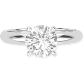 خاتم خطوبة مختبر Eternaldia LAB للنساء IGI معتمدة للغاية من الماس عديمة اللون D-E/VVS 14K Gold Wedding and Solitaire Ring 1 CT و 2 CARAT Womens Jewelry