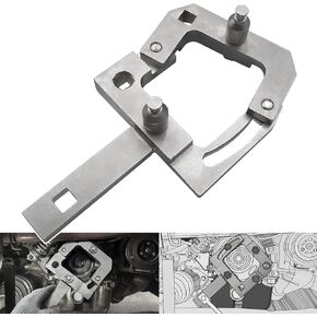EN-49979 Crankshaft Pulley Holding Tool Compatible with Vauxhall Opel Chevrolet, Adjustable Crank Pulley Holder for Removing Crankshaft Fixing Bolts