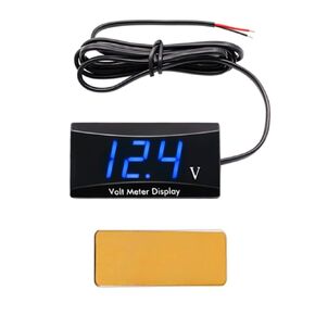 12 فولت متر ، DC 12V قارب دراجة نارية LED Voltmeter مقاومة للماء مع شاشة LED الأزرق ، شاشة جهد الدراجات النارية ، شاشة جهد دراجة نارية ، مقياس فولتميتر السيارة الرقمية