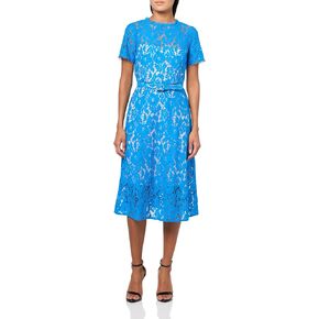 Adrianna Papell Women's Lace Skirt Midi Dress