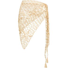 Segt Women's Swimsuit Cover Up Skirt sheer Crochet Beach Wraps Shell Decors Coverups in Kuwait