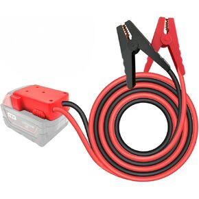 مشابك كابل VrzSepjumper لبطارية Milwaukee M18 ، 18V كابلات معززة السيارات المحمولة ، 8 AWG × 2 قدم ، الأحمر/الأسود