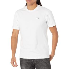 GUESS Men's Eco Lindon Tee, Pure White, M in Saudi Arabia