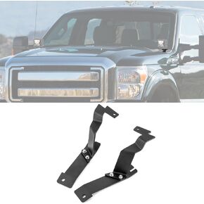 Hing Hinge Mount Brackets Ditch Light Bar Bracket متوافقة مع Ford F250 F350 2011-2016 Super Duty (بدون حفر)