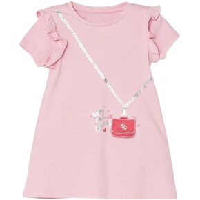 GUESS Girls' Eco Short Sleeve Interlock Dress