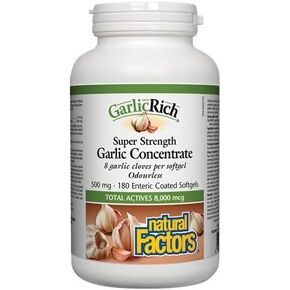 Natural Factors GarlicRich 500mg 180softgels