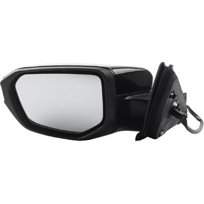 Dasbecan Left Driver Side Door Mirror Compatible with Honda Civic 2016-2021 Power Glass Non-Heated Manual Folding Paint to Match Replaces 76258TBAA02ZA HO1320283 Black 3Pins (For US Built Models)