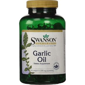 Swanson Garlic Oil Equivalent to 1500 Milligrams 500 Sgels