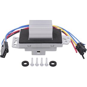 MOTOKU HVAC Fan Blower Motor Resistor Heater Control Module with Connector Pigtail Wiring Harness Kit for Chevrolet Silverado Suburban Tahoe Impala for GMC Sierra Envoy