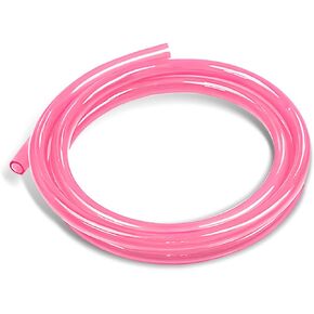 Motorcycle Carburetor Fuel Pipe, 118.11" Long 0.2" ID 0.31" OD Flexible High Temperature Resistant Rubber Hose, Waterproof Modified Plug-in Pipe, Universal for Motorcycle ATVs (Pink)