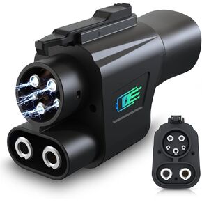 محول NACS TO CCS ، محول NACS للسيارات الكهربائية إلى CCS1 لشحان Tesla Superclger ، MAX 500AMPS-1000V لـ TESLA V3/V4 DC ، Ford ، Ford ، Rivian ، GMC ، Chevrolet ، Cadillac