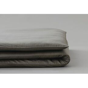 Zippered Cover for Japanese Futon Floor Mattress, Futon Floor Mattress Cover with Zipper, Mattress Cover for Japanese Futon Mattress, Polyester 100%, Machine Washable (Gray, Twin-XL)