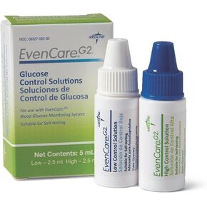 Evencare G2 Glucose Meter Hi/Lo Control Solution - 1 مربع