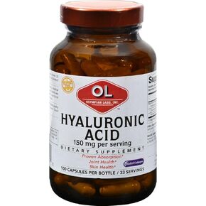 Olympian Labs Acid Hyaluronic Acid 150mg | 99 كبسولات | دعم الأنسجة الضامة الصحية والمفاصل - تعزيز بشرة صحية للشباب