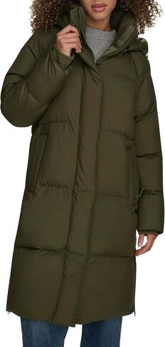 Levi's Women's Cloud Puff Hooded Midlength Puffer Jacket in Saudi Arabia