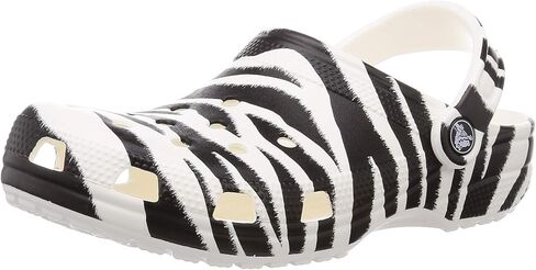 Crocs Unisex-Adult Classic Animal Print Clogs | Zebra and Leopard Shoes, Leopard/Gold, 5 Men/7 Women in Saudi Arabia