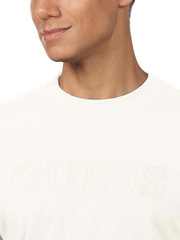 GUESS Men's Eco Alphy Tee, Scuffy, L in Saudi Arabia